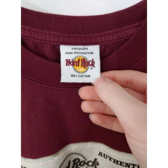 Vintage Hard Rock Cafe T Shirt Cairo Souvenir Authentic Hard Rock Cafe Size MD - Picture 6 of 7
